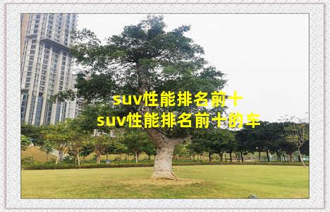 suv性能排名前十 suv性能排名前十的车